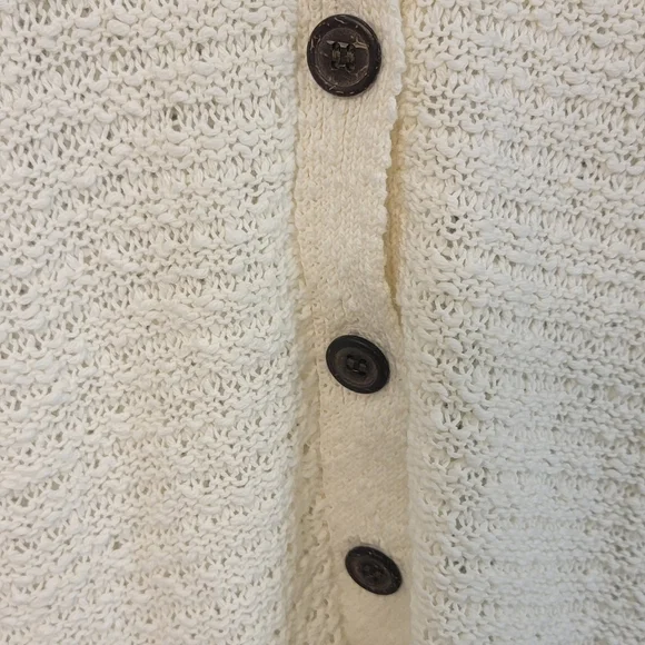 O'Neill Tropical Beach Hooded See Through Sweater Size Small Oversize - Picture 10 of 11